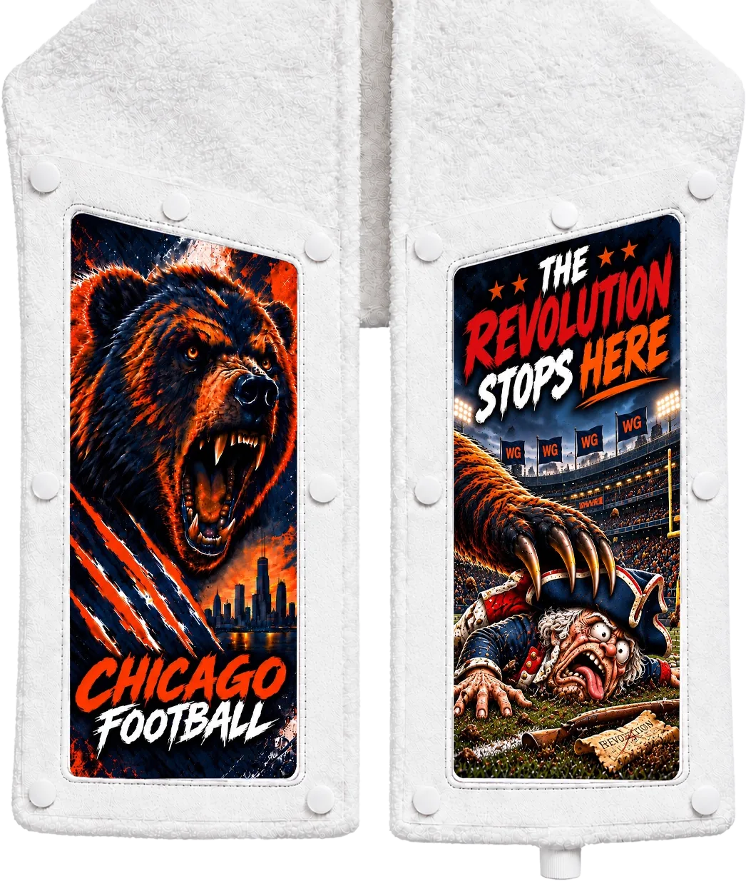 Chicago vs New England Skin on the Skin Towel