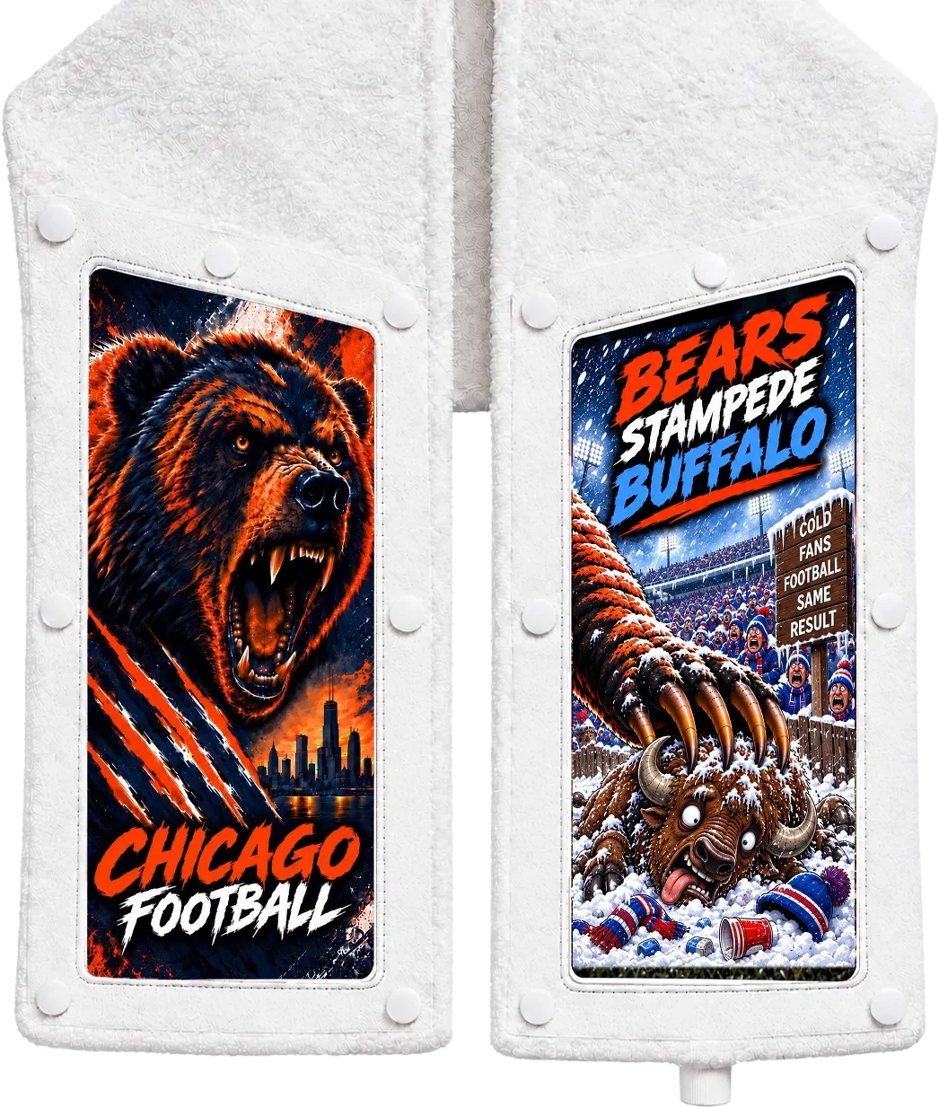 Chicago vs Buffalo Skin on the Skin Towel