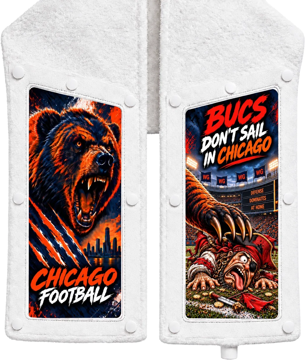 Chicago vs Tampa Bay Skin on the Skin Towel