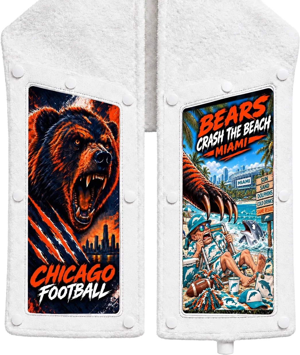 Chicago vs Miami Skin on the Skin Towel