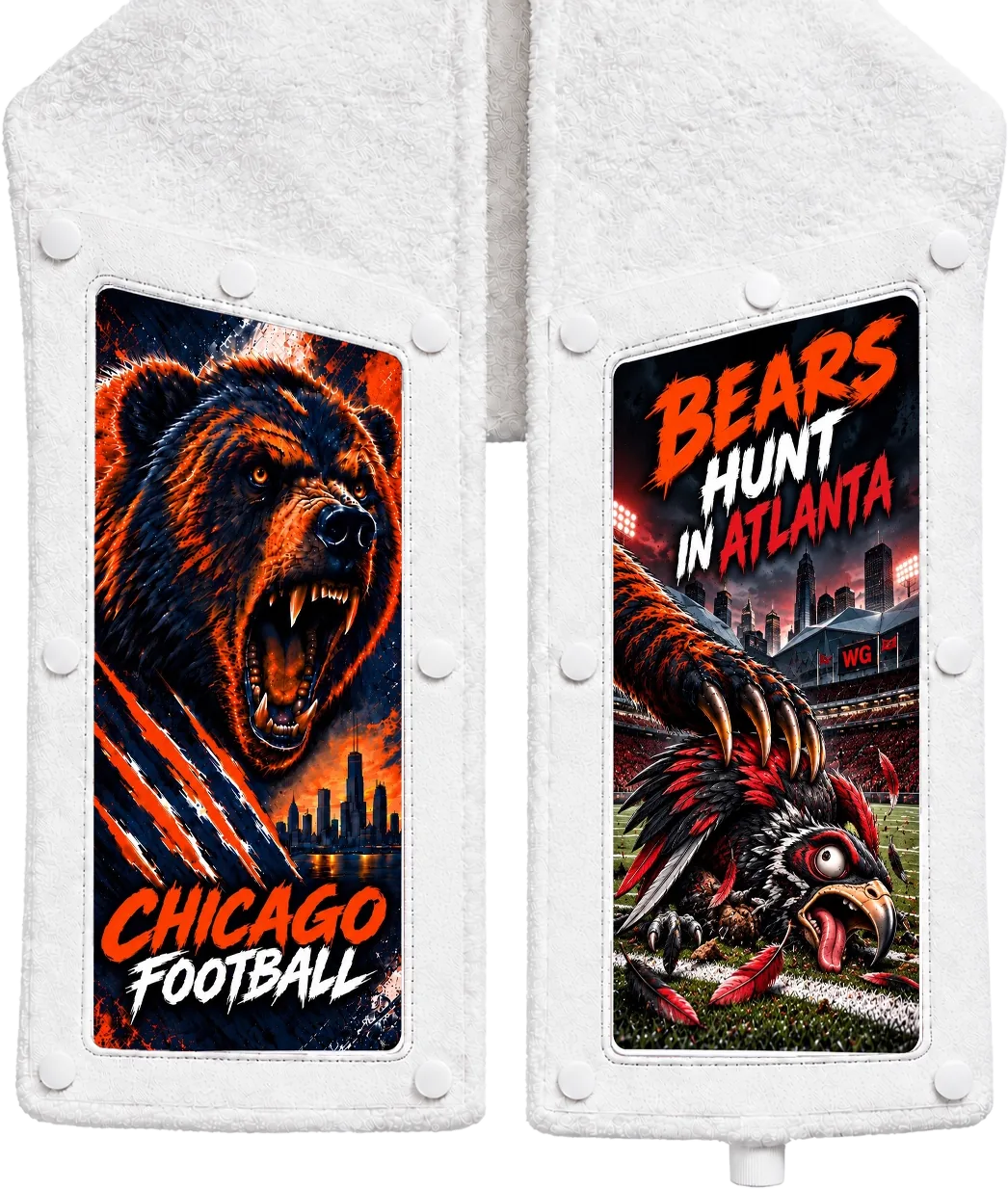 Chicago vs Atlanta Skin on the Skin Towel