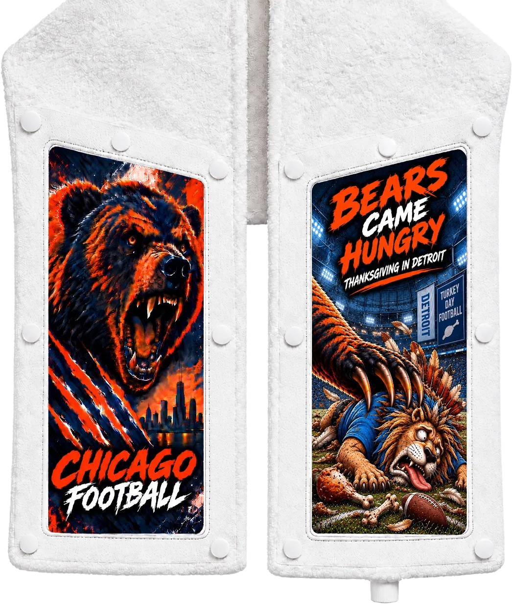 Chicago vs Detroit Skin on the Skin Towel