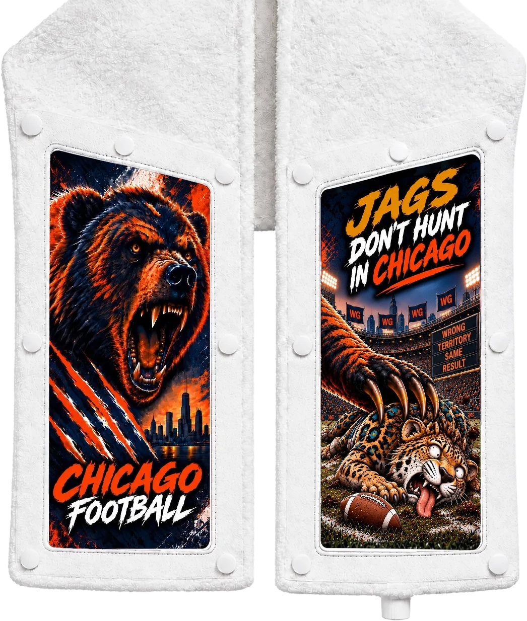 Chicago vs Jacksonville Skin on the Skin Towel